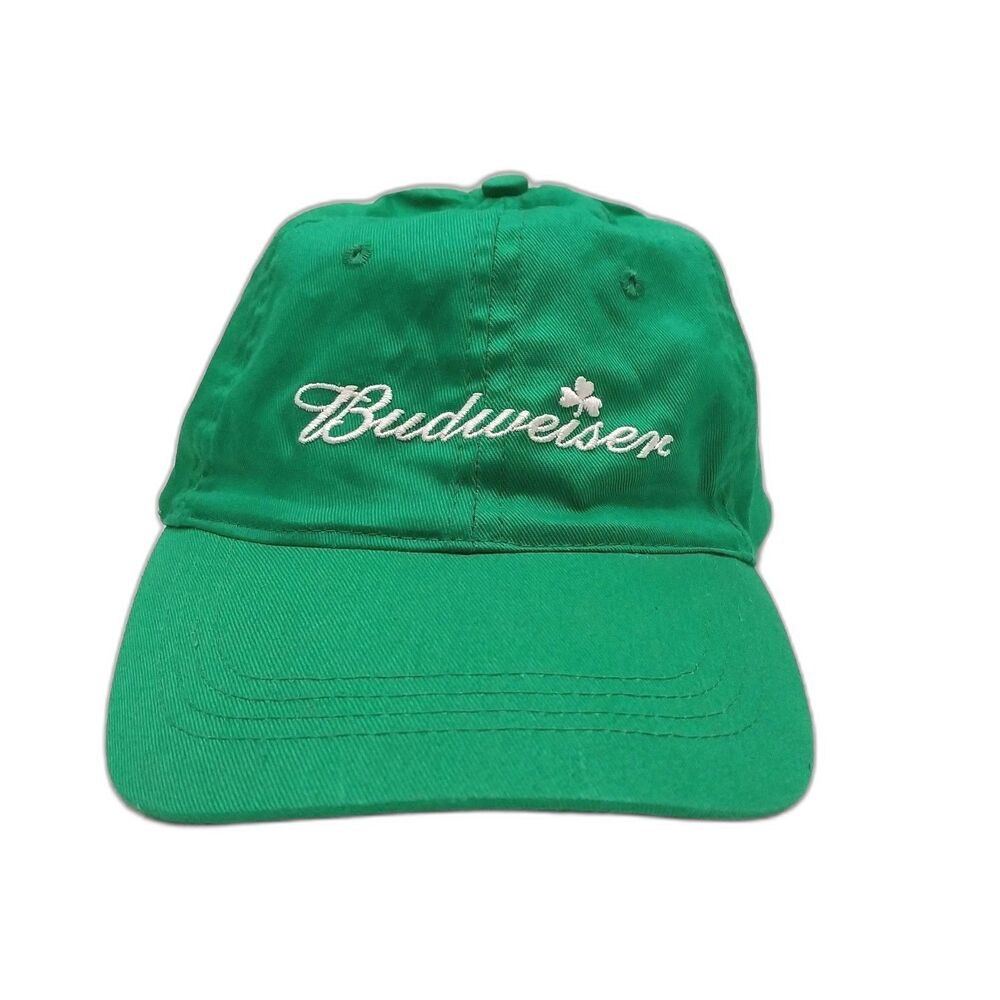 Vintage Green Budweiser Hat Adjustable Strap Back 2009 Anheiser Busch #H2